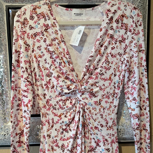 MARANT ETOILE Jadiya Printed Jersey Midi Dress - Picture 9 of 9